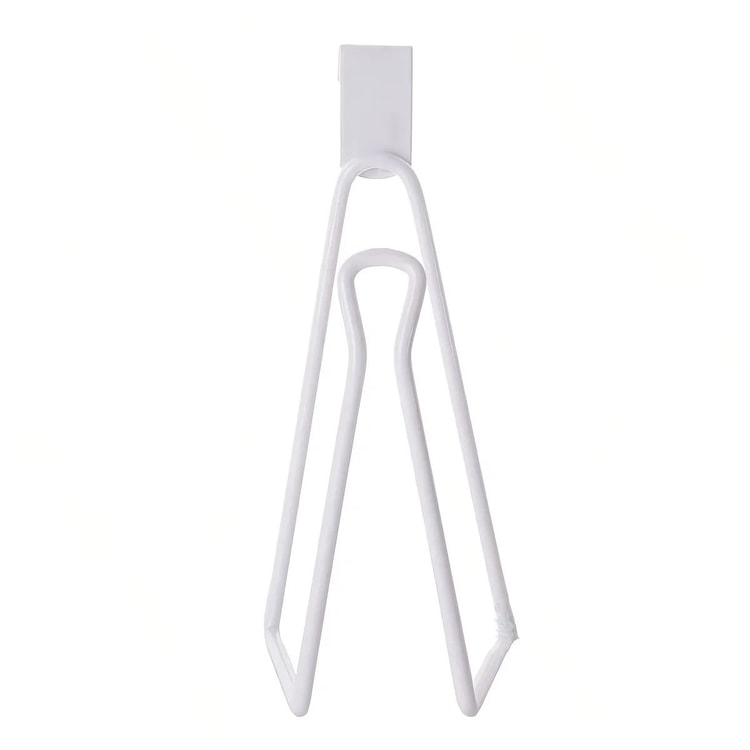 No-Drill Wall Mount Toilet Paper Holder – Space-Saving Bathroom Tissue Roll Hanger with Painted Finish