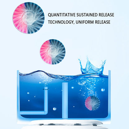 Automatic Toilet Bowl Cleaner Tablets Continuous Fresh Flush Deodorizer for Odor Free Bathroom