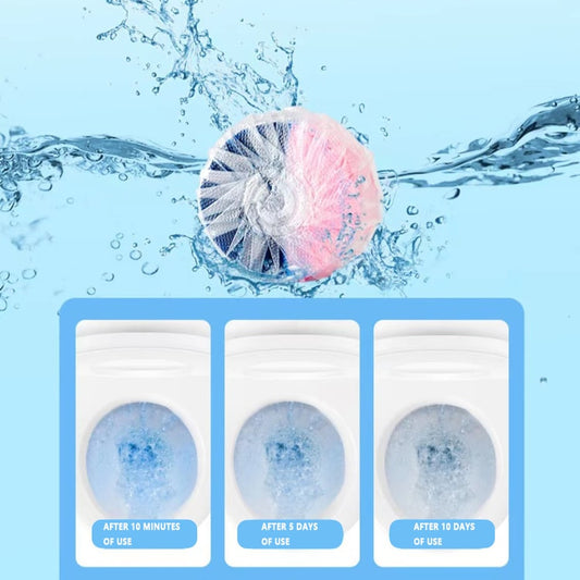 Automatic Toilet Bowl Cleaner Tablets Continuous Fresh Flush Deodorizer for Odor Free Bathroom