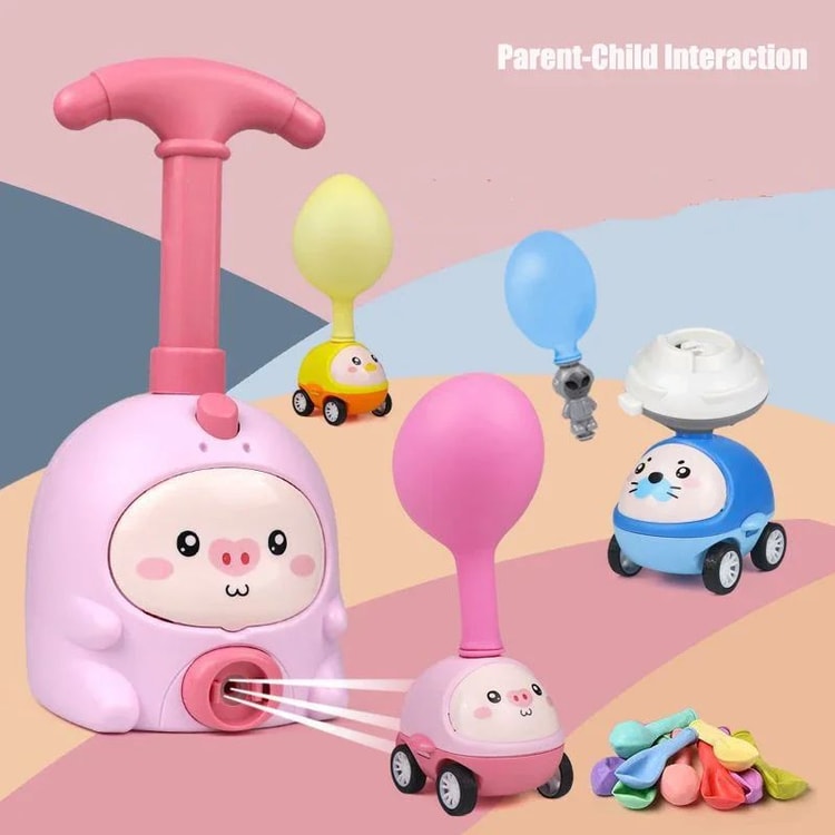 Kids Rocket Balloon Launcher STEM Toy Balloon Powered Race and Launch Set
