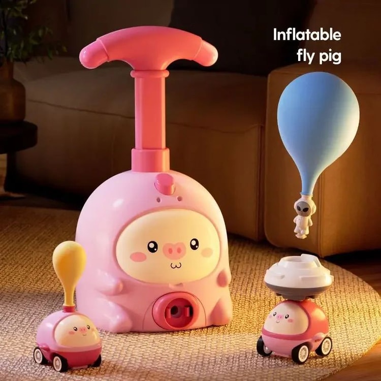 Kids Rocket Balloon Launcher STEM Toy Balloon Powered Race and Launch Set