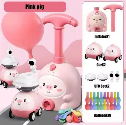 Kids Rocket Balloon Launcher STEM Toy Balloon Powered Race and Launch Set