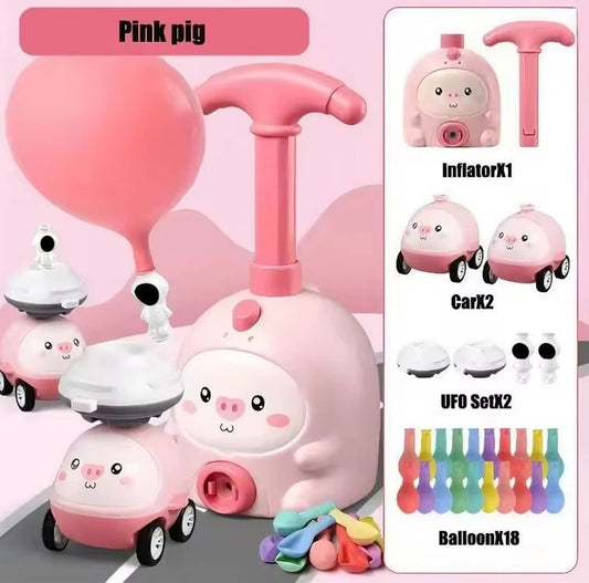 Kids Rocket Balloon Launcher STEM Toy Balloon Powered Race and Launch Set