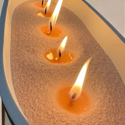 Colorful Sand Wax Candle Making Kit DIY Granulated Wax Candle Craft Set