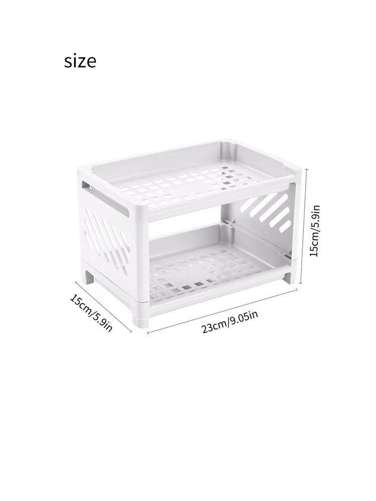 Multi Layer Desktop Storage Shelf Organizer for Office, Cosmetics, and Home Essentials