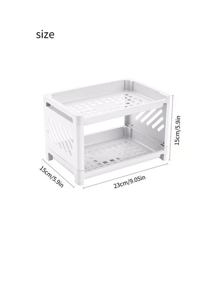 Multi Layer Desktop Storage Shelf Organizer for Office, Cosmetics, and Home Essentials