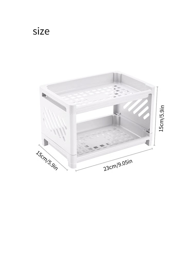 Multi Layer Desktop Storage Shelf Organizer for Office, Cosmetics, and Home Essentials