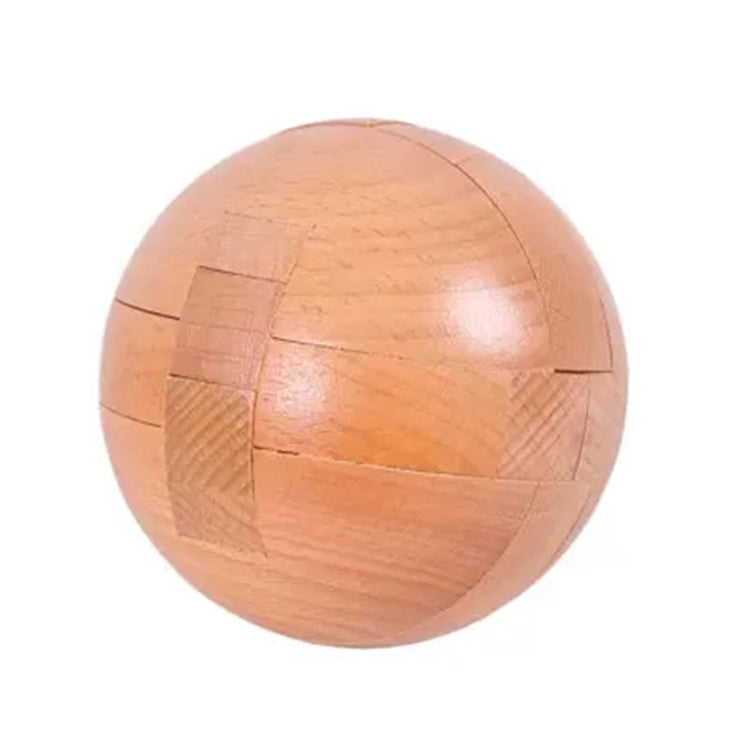 Kongora Wooden Puzzle Sphere – Classic 3D Brain Teaser & Handheld Puzzle for Kids and Adults