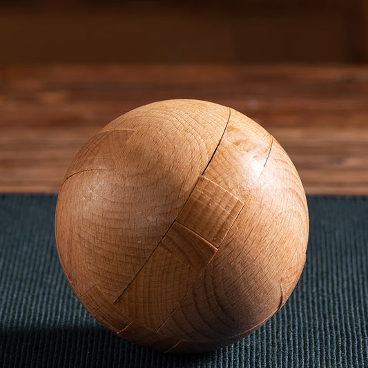 Kongora Wooden Puzzle Sphere – Classic 3D Brain Teaser & Handheld Puzzle for Kids and Adults