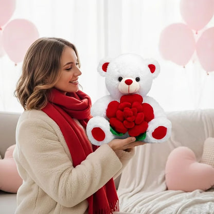 Rose Teddy Bear Plush – Romantic Gift &amp; Home Décor
