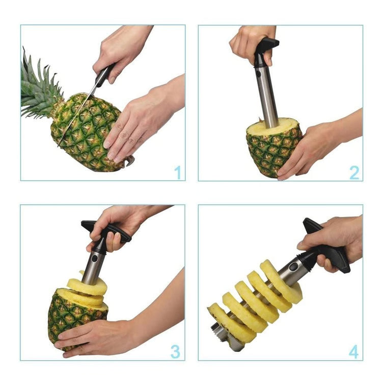 Stainless Steel Pineapple Corer Slicer – Fruit Cutting Kitchen Tool